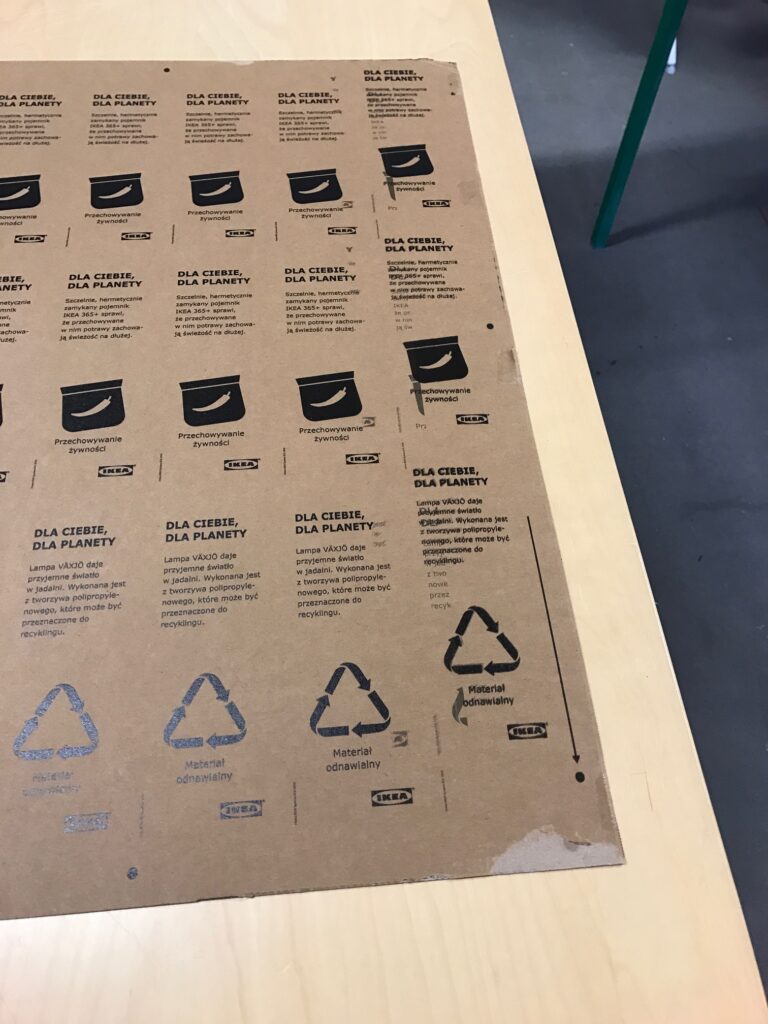 druk POSm na tekturze