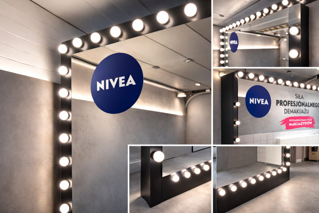 promocyjna scianka makijażowa